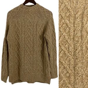MICHAEL KORS Sweater Cable Knit Wool Blend Sz M
